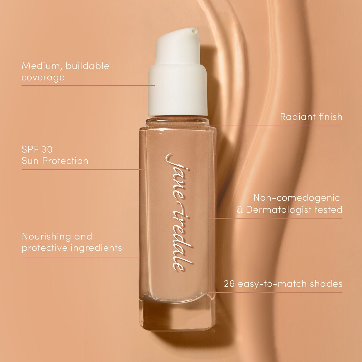 Jane Iredale Skintuition SPF 30 Radiance-Boosting Liquid Foundation - Image 5